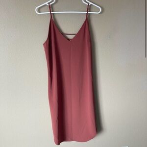 Gentle fawn pink long slip dress M